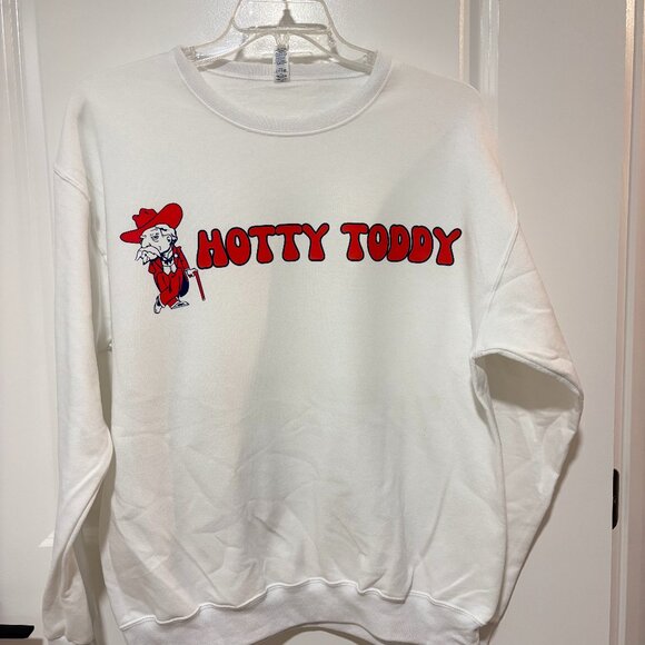 Vintage Ole Miss HOtty Toddy Retro Sweatshirt NWT LARGE OLE MISS SWEATSHIRT - Picture 1 of 1
